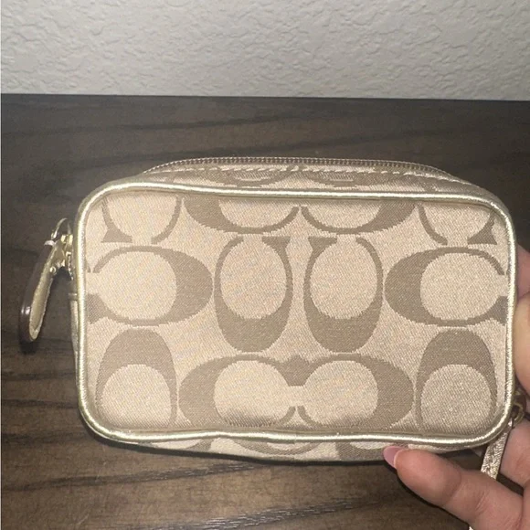 Coach Poppy Glam Graffiti Mini Wristlet - Picture 4 of 5